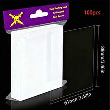 100pcs/200pcs Clear Soft Sleeves, Baseball Card Holders, 1 Penny Transparent Card Protectors, Suitable For Trading Cards, Soft Trading Card Sleeves, Sports Card Holders, Card Sleeves, Card Protectors, Plastic Sleeves For Cards - Multicolor - View 13