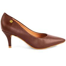 Vizzano Women's Low Heel Pump, Soft, Original - Chocolate Brown - View 3