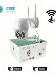 Icess A808 Full HD 1080P Wi-Fi Security Camera | Waterproof, Night Vision And Motion Detection Via App - Multicolor - View 5