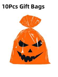 10/30pcs Halloween Large Gift Bags, Halloween Pumpkin Design Gift Packaging Bags, Halloween Party Supplies, Halloween Trick Or Treat Decorations, Halloween Party Gift Decoration Bags, Happy Halloween Decorations, Halloween Party Table Decorations, Halloween Home Storage Bags, Halloween Gift Packaging Supplies, Halloween Home Decor, Halloween Room Decor, Halloween Bags, Halloween Gifts - Halloween Pumpkin - View 7