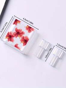 紅色花卉圖案數據線充電器保護套 數據線收納標籤 防錯標記 - 高品質，兼容 17 16 15 14 13 12 11 手機 20W 充電適配器 - 彩色 - 查看 5