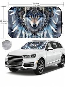 Parasol para parabrisas de coche de verano, accesorios para coche adecuados para parasol de ventana delantera, protección contra el calor de verano, parasol plegable reflectante para ventana delantera del coche, duradero 190T, material con protección UV y protección contra el calor, accesorios para el interior del coche - A - Ver 10