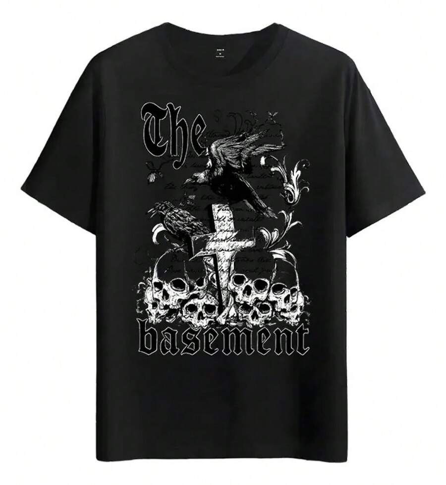 Tshirt Muscle Freaks Crneo Cuervo Estilo Underground - Negro - Ver 1