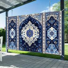 1pc Party Banner, Elegant Moroccan Style, Suitable For Home, Bar, Cafe, Restaurant, Club, Garage, Suitable For Photography Studio Props, Studio Decoration, Polyester Material - 7 - View 2