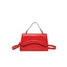 Bolso de Cuero Genuino para Mujer, Elegante Bolso de Mano y de Hombro para Oficina, Citas y Fiestas, Moda 2026, Color Sólido Simple, Estilo Coreano de Otoño, Nuevo Bolso de Hombro Cruzado de Gran Capacidad con Estampado Simple, Bolso Pequeño Cuadrado - Blanco - Ver 7