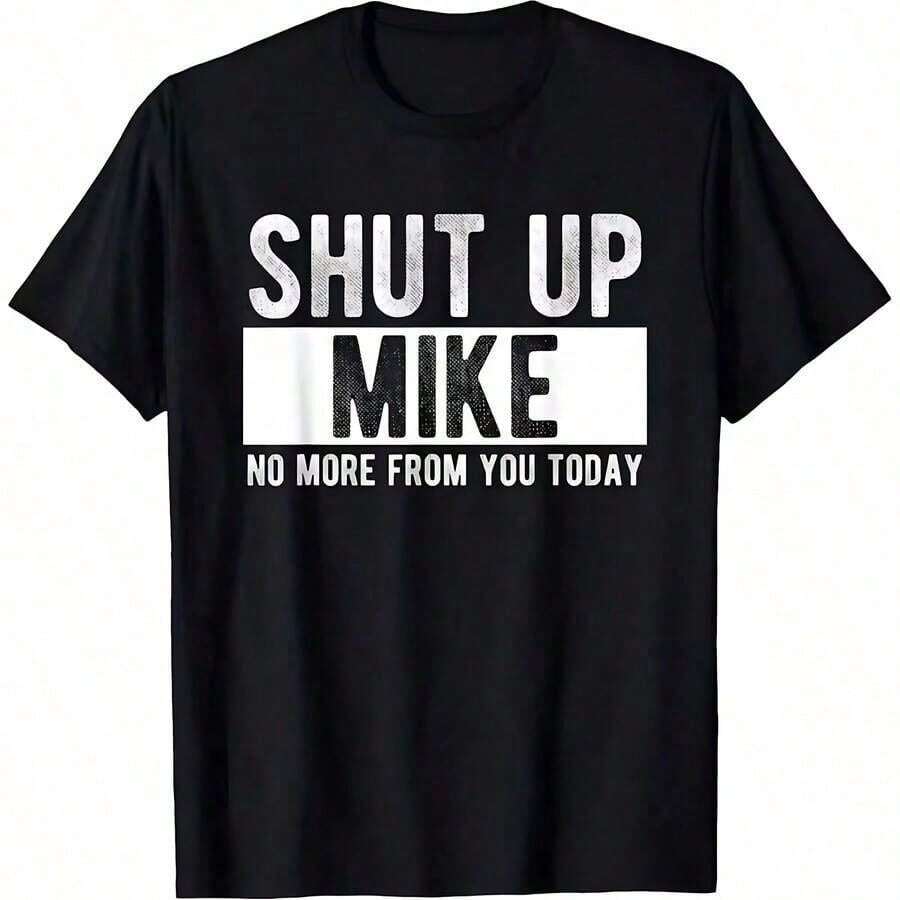 T-Shirt With Portrait Print Of The King Of Pop, Casual Hip Hop Style, For Men And Women, Adult Cotton T-Shirts - 黑色 5 - 查看 1