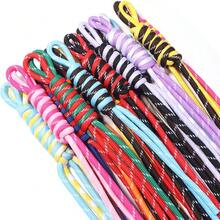 4pcs/Pack Contrast Color Knotted Rope Creative Handmade Braided Lanyard 25cm DIY Phone Charm Decoration Accessories Phone Bag Keychain Hanging Rope - Color-blocked Knotted Rope - View 8