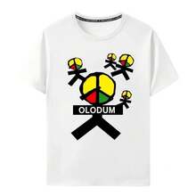 Camiseta gráfica vintage streetwear Y2K 2026, modelo único, inspirada em filmes e música, branca, manga curta. - Branco - Ver 9