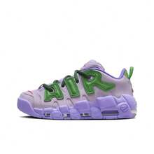 Nike * AMBUSH Air More Uptempo Low "Lilac" Low-Top Basketball Shoes, Unisex, Purple/Green - FB1299-500 - 查看 11