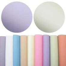 Solid Color 9-Piece Set Frosted Faux Leather Fabric, 7.87x12.99inch,PVC Material Synthetic Leather- Perfect For Diy Earrings, Bag,Hair Bows, And Crafts - Default - View 7