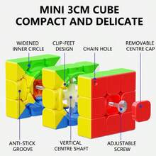 sengso Mini Keychain, Pocket Puzzle Toy With Magic Tower, Portable Brain Challenge Key Ring, Suitable For Kids And Adults, Classroom Prizes Party Favors - Multicolor - View 3