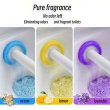 Powerful Cleaning, Long-Lasting Fragrance, Designed Specifically For Disposable Toilet Brushes, Replacement Brush Heads, And Bathroom Accessories. - Disposable Toilet Brush Heads In 3 Colors (yellow, Blue, Purple) - View 2
