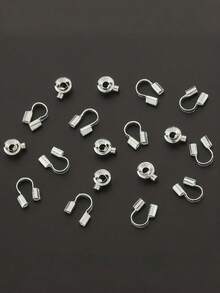 30/60/100pcs Jump Ring Set, Includes Gold-Plated Flat Positioning Buckles, U-Shaped Buckles, Bead Spacers, Metal Wire Connectors, Wire Clips - Multicolor - View 4
