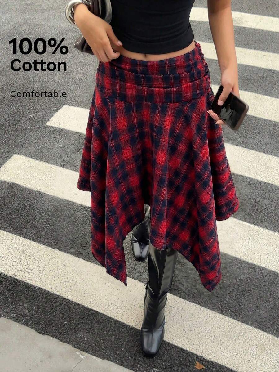 Women Skirts - Rojo - View 1