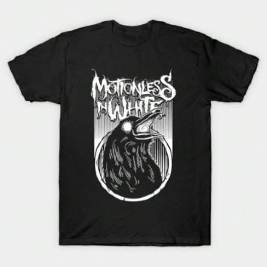 Herren-T-Shirt Motionless In White im Konzert-Outfit, bedrucktes Unisex-Anime-T-Shirt, Motionless In White Themen-Anime-T-Shirt, klassisches T-Shirt, Anime-T-Shirt mit Grafikdruck, kurzärmeliges Grafik-T-Shirt – cooles Sommer-Mode-T-Shirt für den Alltag zu jeder Jahreszeit. ‌ Sommermode, Freizeitkleidung, Streetstyle, Alltagsoutfits, Bequem, , Aktiver Lebensstil, Klassisch, Entspannter Sommer-Look, Top-Geschenk für Männer - Schwarz - Übersicht 1