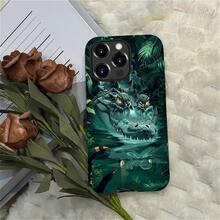 Case For IPhone 16 Pro, Colorful Pineapple Design, Liquid Silicone Case, Impact Resistant, Anti-Scratch, Shockproof - 綠鱷魚 - 查看 6
