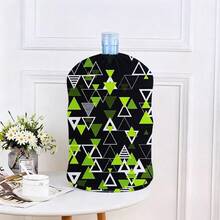 1pc Floral Pattern Water Dispenser Bottle Cover, Reusable Dust-Proof Decorative Cover For Home Water Bucket - Multicolor - View 3