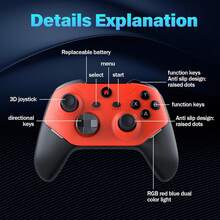 YIYI Retro Game Stick Wireless Mini Video Game Console, Built-In 30 Emulators, 64G Memory With 20000+ Games, 4K HD Output 2.4GHz Retro Video Game Handheld, TV Display Plug And Play, Holiday Gift For Men And Women, 1pc - View 8