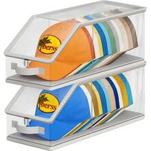 1pc Stackable Hat Rack, Suitable For Baseball Caps, Transparent Hat Rack Holds 12 Hats, Men's Hat Box Display With Cardboard - Multicolor - View 3