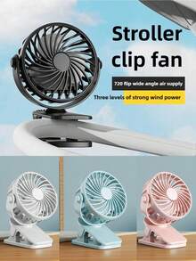 VIXILITOP 4-In-1 Portable Mini Electric Fan. With Lighting, Clip-On/Desk/Handheld Styles. USB Powered, 3-Speed Adjustable, Long Battery Life, Lightweight & Compact. Suitable For Desk, Handheld And Various Scenarios. An Indispensable Cooling Device For Summer Travel. - Multicolor - View 10