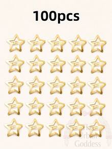 Multi-Piece Small Gold Star Hair Clips Available In 100/50/20/10 Pieces Hair Accessory Set For Women And Girls - B - View 12