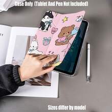 Y-Fold 高透明壓克力平板保護殼，附筆槽。相容 iPad Mini4/5 (7.9 吋)、Mini6/7 (8.3 吋)；Air1/2/3、iPad5/6/8 (9.7 吋)；iPad2019-2021、Pro10.5、Air3 通用；iPad10/11、Air4/5 (10.9 吋)、Air6/7 與 Pro11 吋系列；Pro12.9、Air13 吋、2024 Pro11/13 吋；5/6Pro、7Pro、SE/Pro；MatePad 全尺寸、Honor V9/X9/GTPro 全系列；S6Lite/S7/S8/S9/S10/A8/A9 - 彩色 - 查看 3