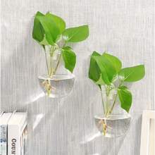 Kreative Hydroponik-Vase – 1/2/4 Stüwandmontierte Glasvase (ohne Pflanze), wandhängende Vase für Zuhause, Büro, Balkon, Esszimmer & Studentenwohnheim-Dekor - klar - Übersicht 12