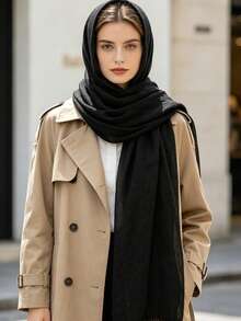 1pc 2026 Summer New Breathable Elegant Solid Color Lightweight Headscarf, Unisex Versatile Fashionable Multifunctional Neck Gaiter, Soft & Skin-Friendly - Multicolor - View 12