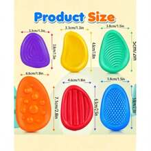 Soft Texture Stress Relief Sensory Soothing Stone, Suitable For Students, Relieves Anxiety And Stress (Random Color) - Multicolor - View 5