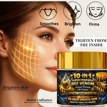 FRESKIN 10合1超強效蜂毒瞬效緊緻提拉霜，平滑、提拉與緊緻肌膚，提亮並均勻膚色，適合所有膚質，緊緻護膚煥發青春光彩 - 抗皺乳霜 - 查看 2
