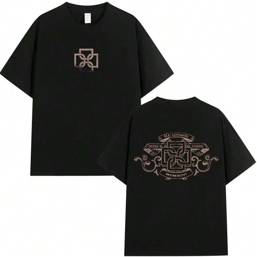 Rapper Duki MAURO EZEQUIEL Modo Diablo T-shirt Men's Women Fashion Hip Hop T Shirts Cotton Casual Short Sleeve Oversized T-shirt - Negro - Ver 1