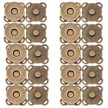 Magnetic Snap Button Metal Invisible Sew On Button Lock Clasps Fasteners For Purse Bags Clothes Craft DIY Accessories - Bronze - View 3
