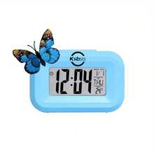 Butterfly Design Color Changing Digital Clock | Bionic Texture Butterfly Decor + Multi-Color Aesthetic Body, Large Screen Sync Time/Date/Temperature + High-Precision Monitoring, Bedroom Oxygen Awakening/Bathroom Environment Monitoring/Office Decor, Luxury Life Scenario Upgraded Item (Random Butterfly) - Multicolor - View 17