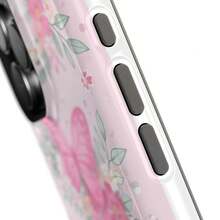 24h Shipping From DE Apple 17 16 15Pro Max PlusPink Butterfly Flower Phone Case |   Magnetic Shockproof Case 23 24 25 26 - 白色 - 查看 3