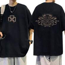 Rapper Duki MAURO EZEQUIEL Modo Diablo T-shirt Men's Women Fashion Hip Hop T Shirts Cotton Casual Short Sleeve Oversized T-shirt - Negro - Ver 2