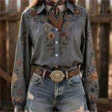 Women Blouses & Shirts - Gray - View 11