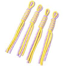 4pcs/Pack Contrast Color Knotted Rope Creative Handmade Braided Lanyard 25cm DIY Phone Charm Decoration Accessories Phone Bag Keychain Hanging Rope - Color-blocked Knotted Rope - View 23