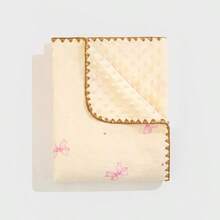 1pc Butterfly Pattern Baby Blanket, Soft & Comfortable For Infants & Toddlers, Suitable For All Seasons, Essential For Newborns - 100*100cm - View 6
