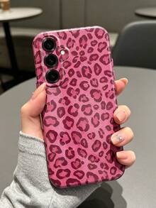 1 Stück glänzende perforierte Leoparden-Muster Phylon Handyhülle, geeignet für Samsung Galaxy S26 Ultra/S26+/S26/S25 Ultra/S24 Ultra/S23 Ultra/S22 Ultra/A73/A55/A53/A35/A34, Nischendesign, luxuriöses elegantes Gefühl, hohe Ästhetik, tolles Geschenk für Studenten, Pendler, Weihnachten, Valentinstag, Ostern, Hochzeitssaison, Abschluss, Urlaub, Schulanfang und Geburtstage - Verschiedenfarbig - Übersicht 5