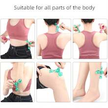 1pc Trigger Point Massage Tool, 4-Point Manual Deep Tissue Trigger Point Massager, Handheld Palm Acupoint Massage Tool, Suitable For Neck, Shoulder And Back Muscle, Relieve Tension, Relax Muscles, Triangular Pressure Point Design - Lightweight Portable, Durable, Unisex, Suitable For All Seasons And Festivals, Ideal Gift For Lover/Friend/Elder, Battery-Free - Multicolor - View 9