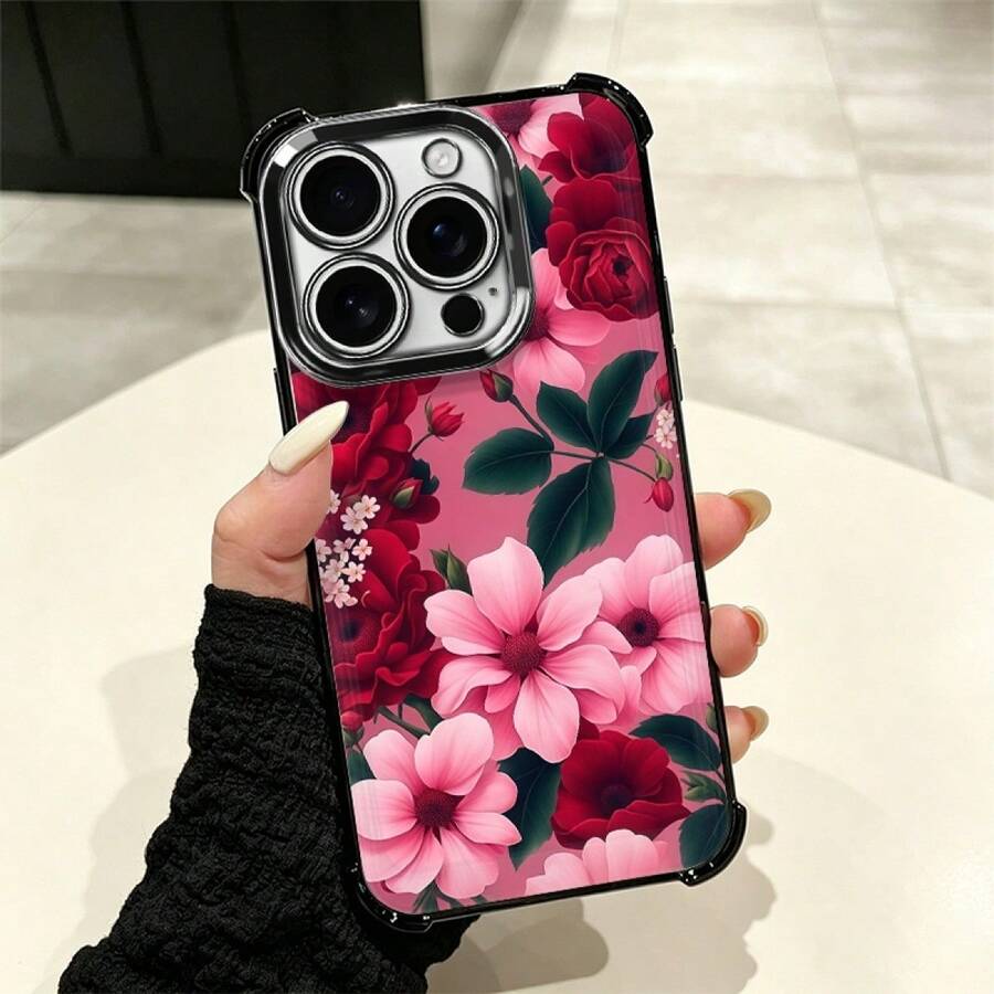 Floral Cell Phone Case: Modern Design With Full Drop And Scratch Protection, Suitable For Multiple Mobile Models Such As The Galaxy A Series Up To The 17 Pro Max Including Mini, Plus, Pro, Pro Max And 16e, Galaxy A And S Series With A03, A04, A04e, A05, A06, A12, A15, A22, A32, A34, A35, A54, A55, S23, S24 Ultra, Moto G52, G54, G84, Poco C40, C65, M5s, M6 Pro 4G, X5, X6, X6 Pro And 9A, A3, Note 11 4G. Comfortable And Durable Case Ideal For Everyday Personal Use. - BL - 查看 1