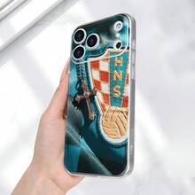 Funda para teléfono - Estilo cruzado - Impresión 2D estilo croata - Resistente y duradera |   Protección de la cámara |   Protección corporal |   Agradable para la piel y antideslizante |   Moda de lujo, impresión UV adecuada para iPhone 17/16/15/14/13/12/11/Plus/Pro/Max - Funda suave de TPU transparente, ofrece protección contra golpes, ideal para regalos, eventos navideños y actividades de invierno. Regalo para el Festival de los Fans. - Color mixto 1 - Ver 3