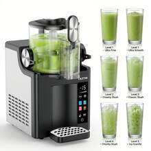 TazTir No Ice Needed Slushie Machine With 4-Pack Stainless Steel Mug Set, Countertop Frozen Drink Maker For Smoothies, Frappes, Frozen Cocktails And Summer Party Drinks - 美規A型插(110-127V) - 查看 7