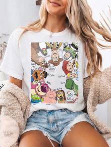 Officially Licensed Disney  Toy Story Autographed T-Shirt, "You Are My Best Friend" T-Shirt, Disneyland Toy Story T-Shirt, Walt Disney World Tour T-Shirt, 100% Pure Cotton High-Quality T-Shirt, Fit Well, Unisex, Perfect Gift, Free Shipping. - White - View 1