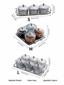 1pc Living Room Fruit Tray Coffee Table Fruit Basket Dried Fruit Box,Kitchen,Christmas Gift - Light Grey - View 13