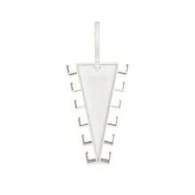 V-Shaped Double-Sided Storage Rack With 360-Degree Rotating Hanger Hooks, Can Be Combined Into A Wardrobe Clothes Storage Rack - White - View 7