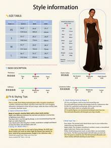 Women's Coffee Color Strapless Fitted Dress, Sleeveless Waist-Cinching Slimming Mesh Patchwork Elegant Evening Party Dress For Spring, Summer And Autumn - Coffee - View 7