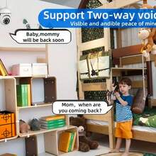 1-2PCS 1080P FHD WiFi Security Camera 360° Panoramic PTZ Indoor Camera Two-Way Talk Human Detection Night Vision USB Powered Home Surveillance Cameras - White - View 5