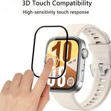 4pcs Screen Protector For Huawei Watch Fit 5/Fit 5Pro, Anti-Scratch 3D Full Coverage, High Definition, Upgraded Composite Material Soft Film (Non-Glass), Thin And Sensitive Touch - 4pcs for HW Watch Fit 5 - View 7