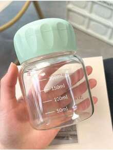 1個時尚迷你玻璃杯，輕巧便攜咖啡牛奶杯，加厚耐用設計，適用於居家辦公桌、下午茶日常飲用及賓客接待，實用日常配件與通用節日禮物，水瓶 - 彩色 - 查看 9